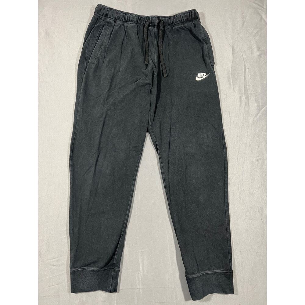 Nike Sweatpants Joggers Mens Large Black Swoosh Athletic Lounge